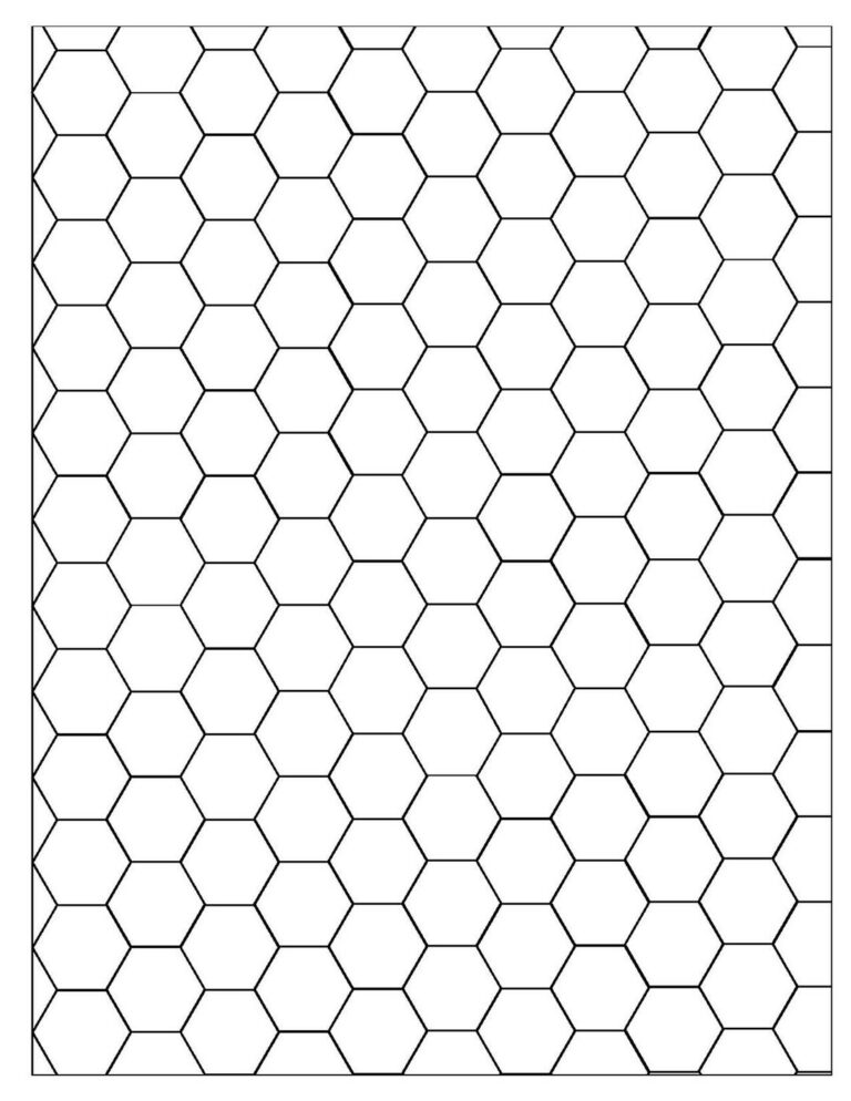 1 Inch Hex Grid Printable: A Versatile Tool for Mapping, Gaming, and Design