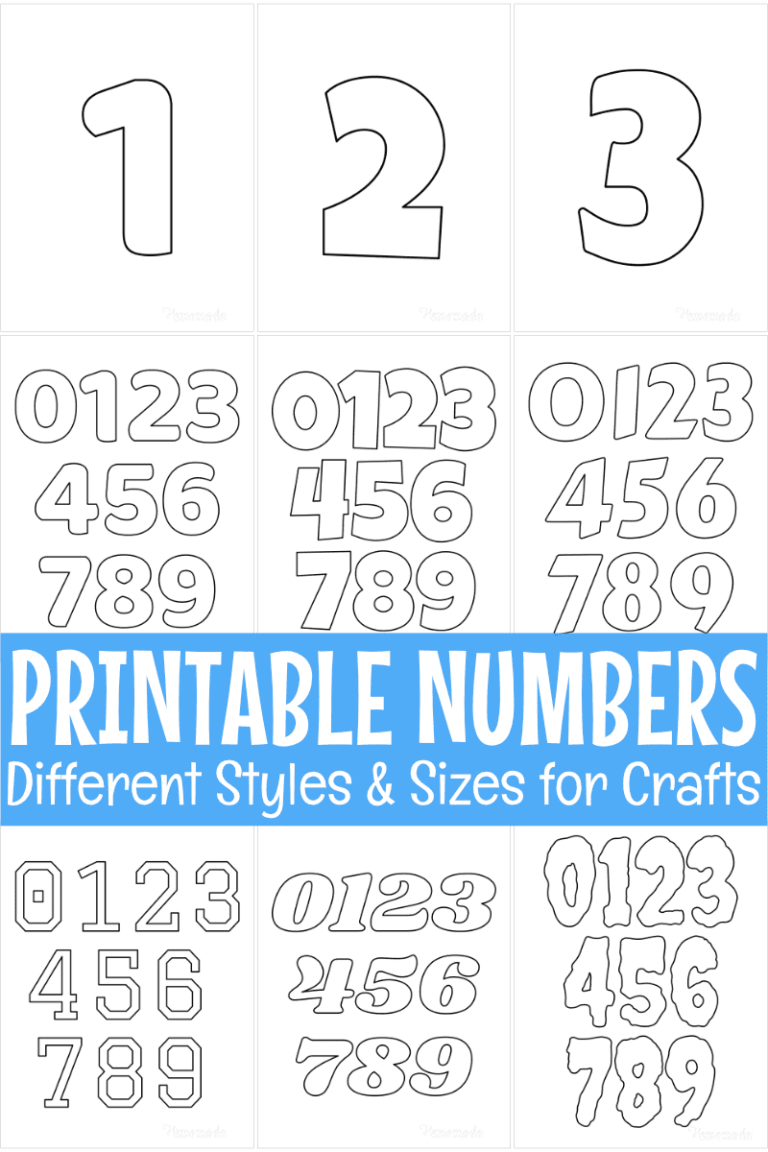 1 Printable Numbers: The Essential Guide to Printable Number Design and Applications