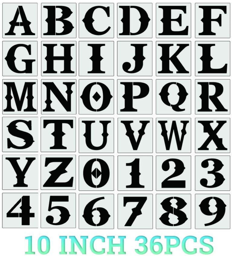 10 Inch Letter Stencils Printable Free: Unleash Your Creativity with Colossal Characters