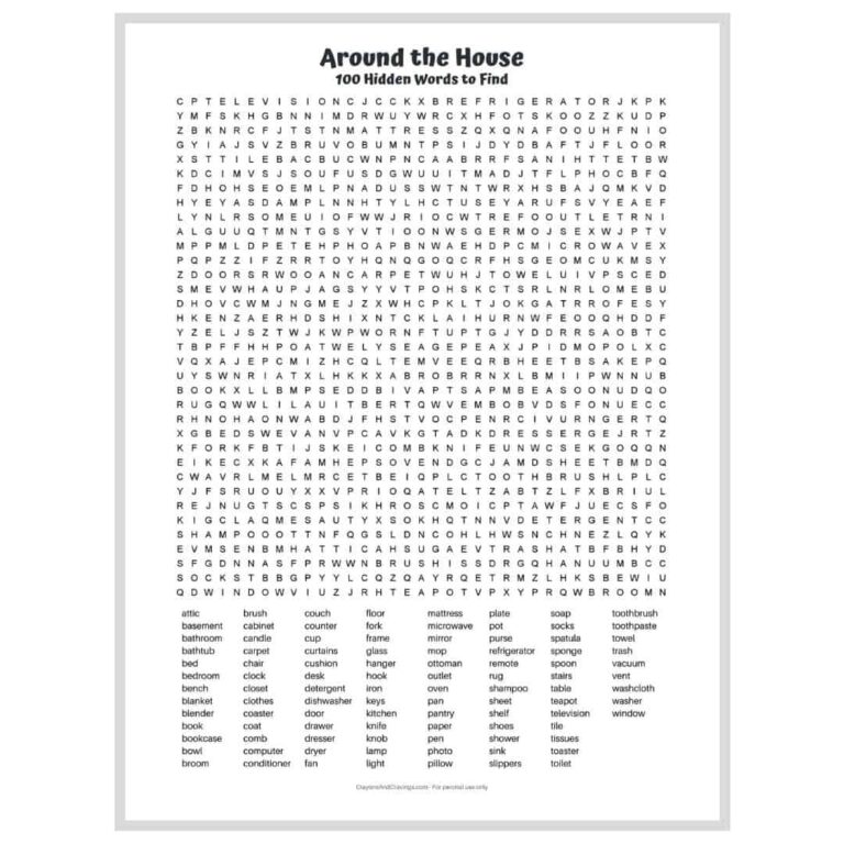 100 Word Printable Word Search: A Comprehensive Guide to Creation and Customization