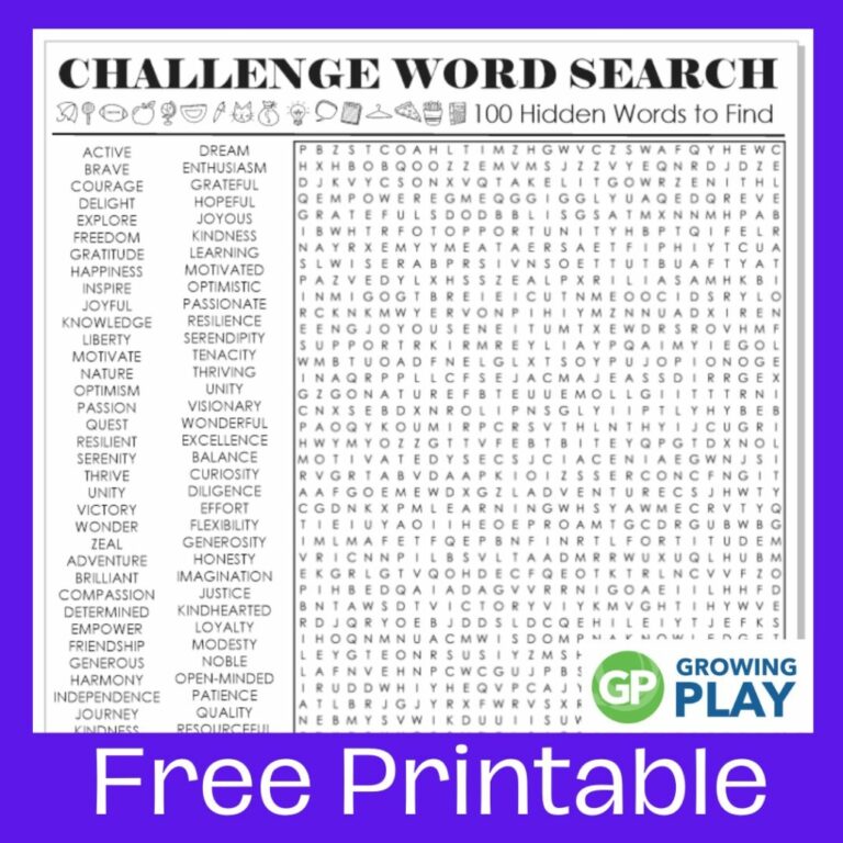 100 Word Search Puzzles Printable: Engage in Mind-Sharpening Fun