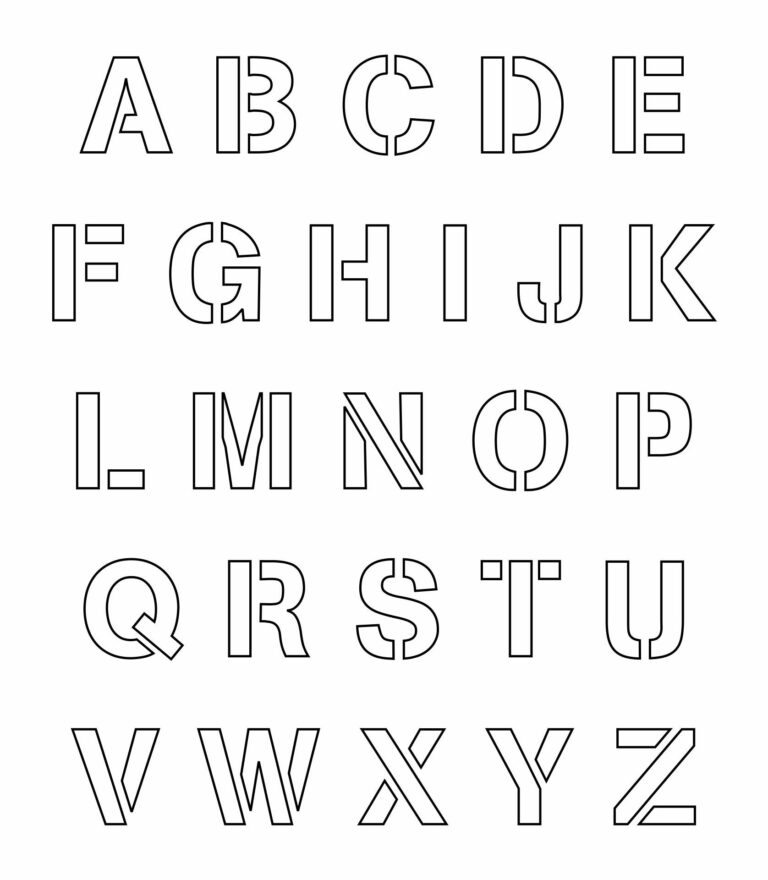 2 Inch Letter Stencils Printable Free: Elevate Your Creativity