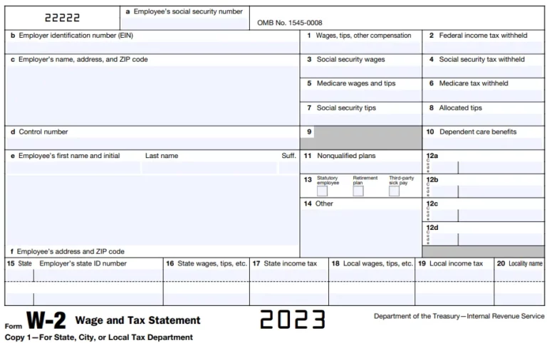 2023 W2 Printable Form: A Comprehensive Guide for Employees and Non-Employees