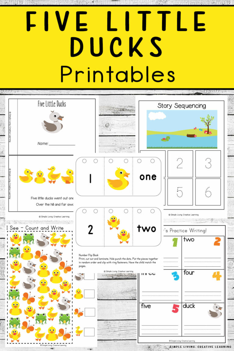 5 Little Ducks Printable: A Comprehensive Guide for Early Learning