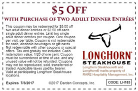 $5 Off Longhorn Printable Coupon: Save Big on Your Next Meal