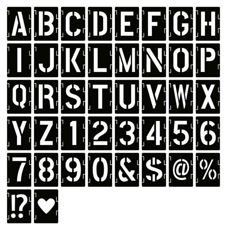 6 Inch Alphabet Stencils Printable: Transform Your Creative Projects with Versatile Templates