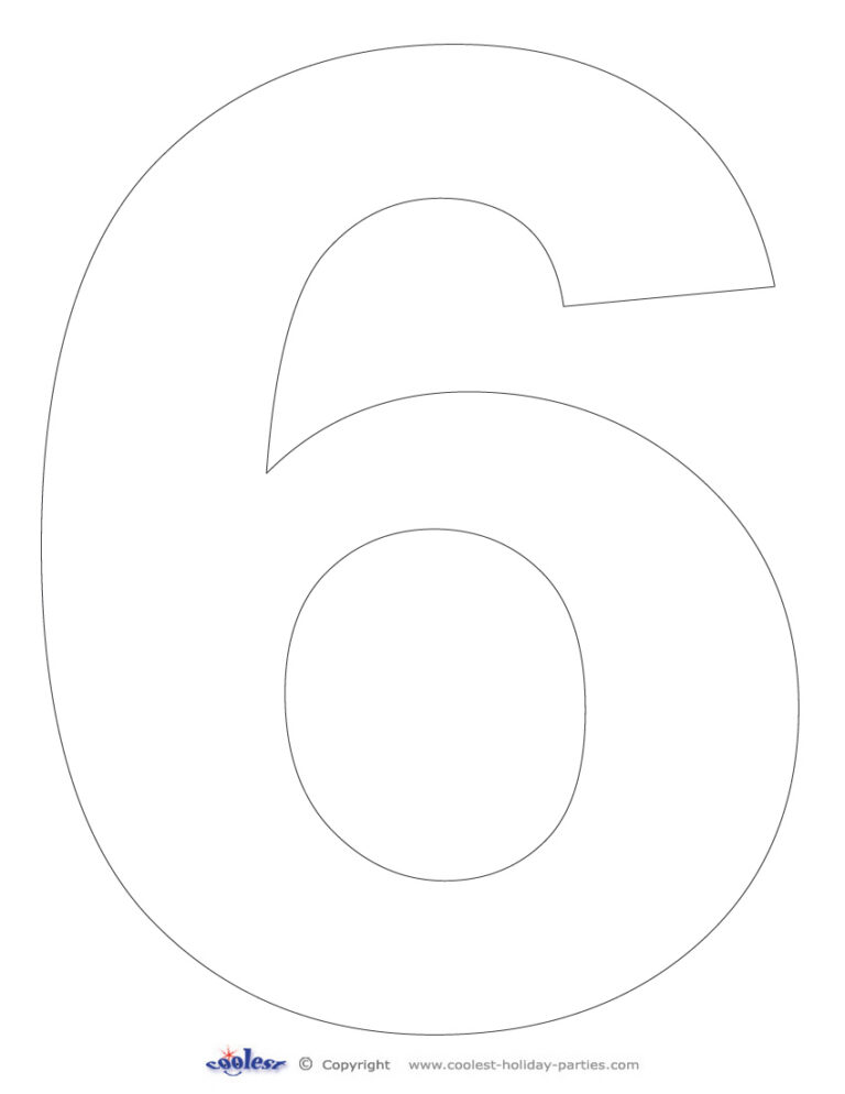 6 Printable Numbers: A Comprehensive Guide