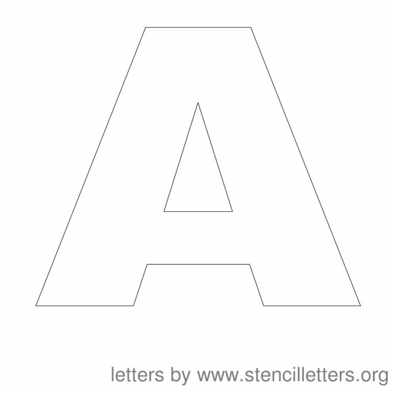 7 Inch Letter Stencils Printable: A Comprehensive Guide for Creative Lettering Projects