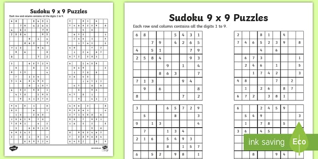 9×9 Sudoku Printable: A Comprehensive Guide to Solve and Enjoy