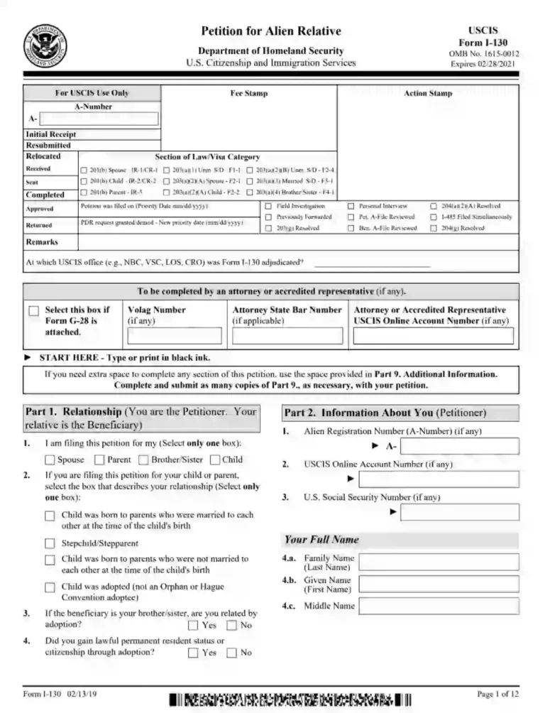 A Comprehensive Guide to Printable Form I-130: Everything You Need to Know