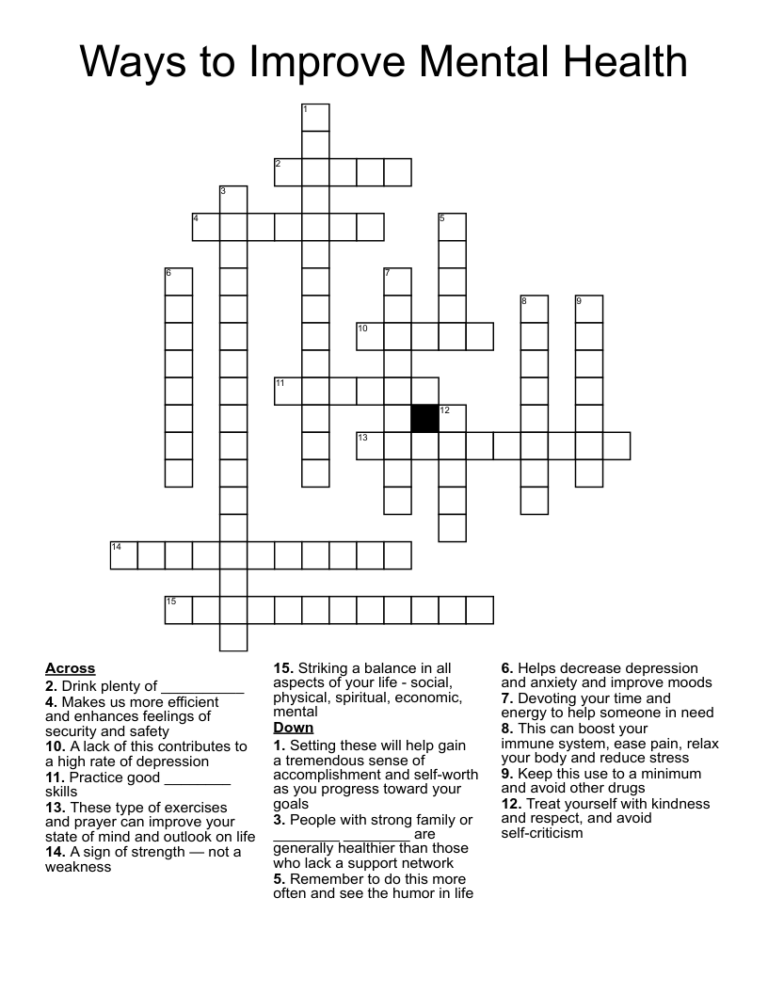 Basic Printable Crossword Puzzles Pdf: Enhance Your Mind and Relax