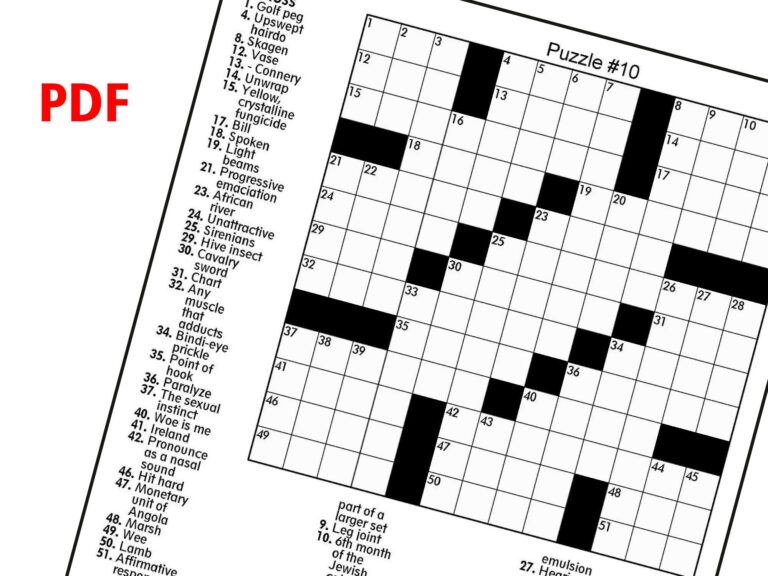 Best Printable Crossword Puzzles: A Comprehensive Guide