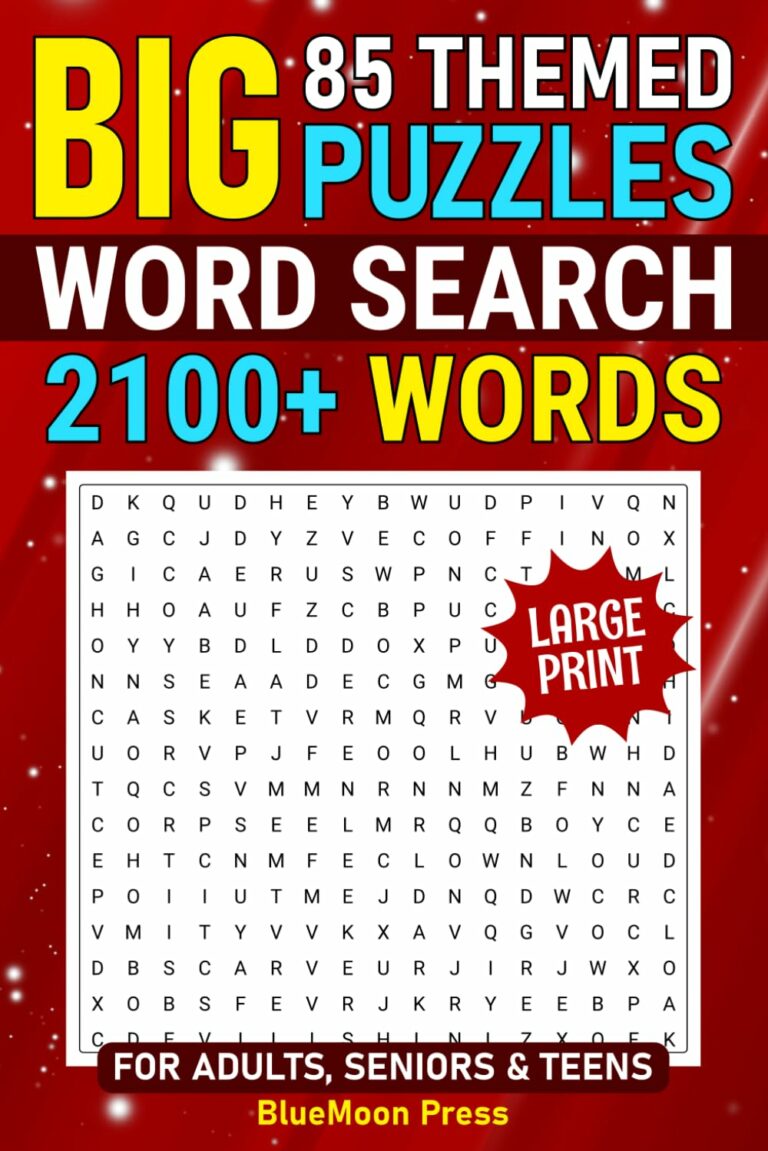 Big Printable Word Search: Dive into the Enthralling World of Word Puzzles