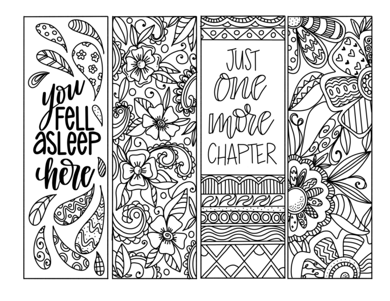 Bookmarks To Colour In Free Printable: A Guide to Creativity and Relaxation