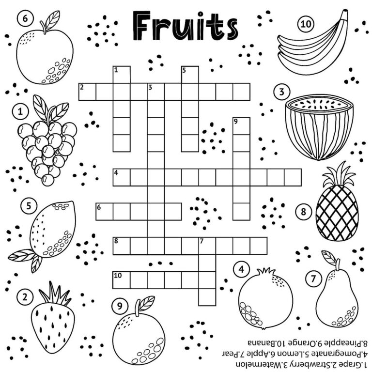 Children’s Printable Crossword Puzzles: A Fun and Educational Activity