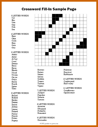 Crossword Fill In Printable: A Guide to Creating and Solving