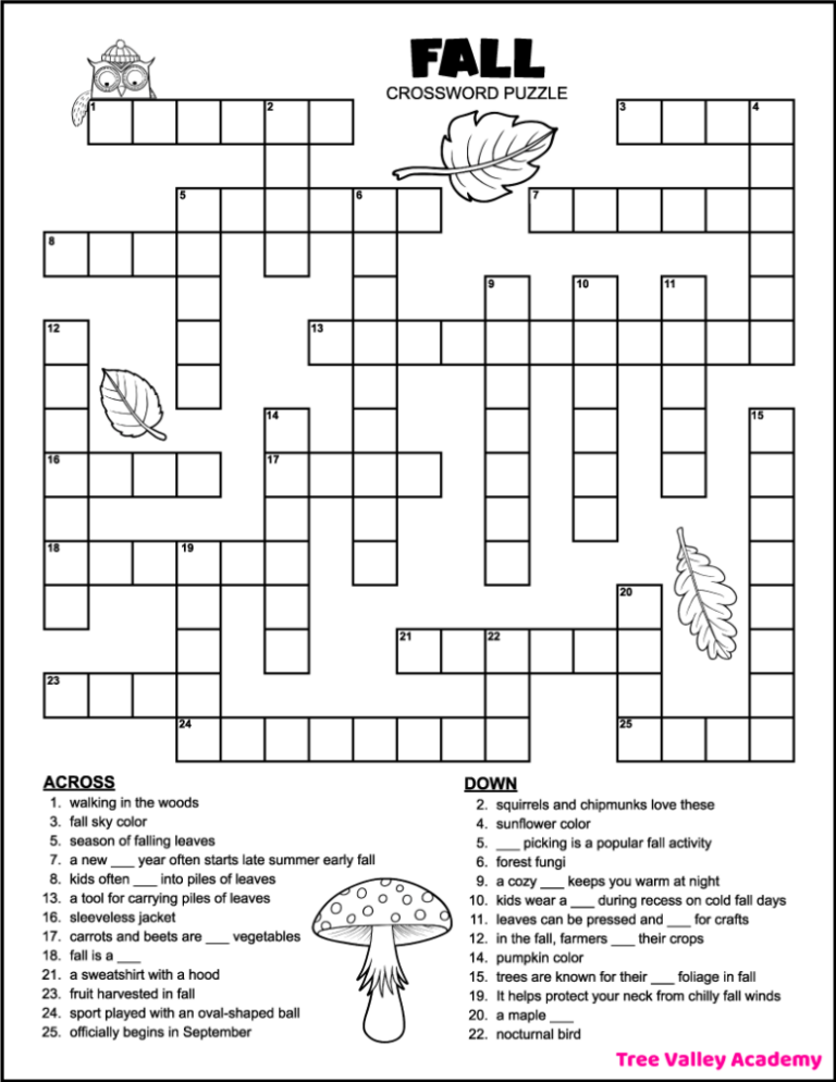 Crossword Printable Grade 4: A Fun and Educational Tool