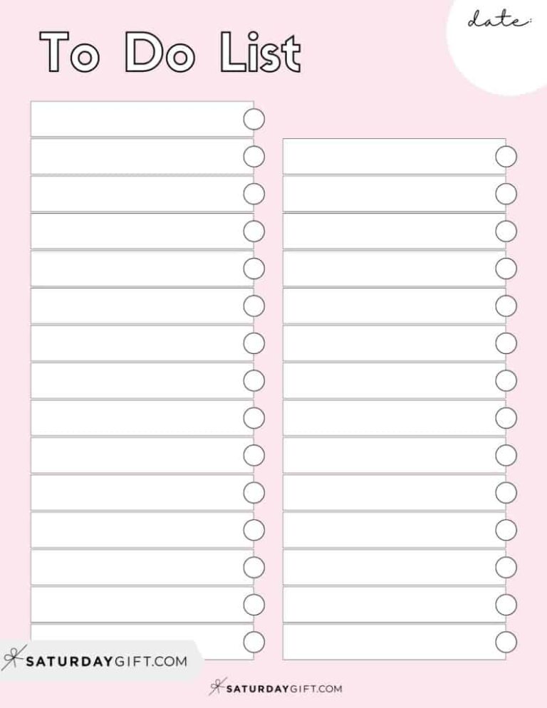 Cute Printable To Do List Pdf: Design, Structure, and Distribution