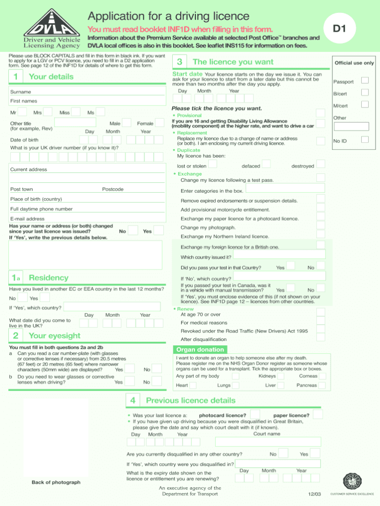 D1 Printable Form: Your Guide to Navigating Paperwork with Ease