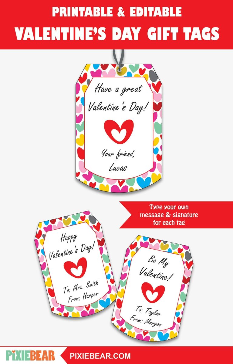 Design and Print Eye-Catching Printable Valentine Labels for a Personalized Celebration