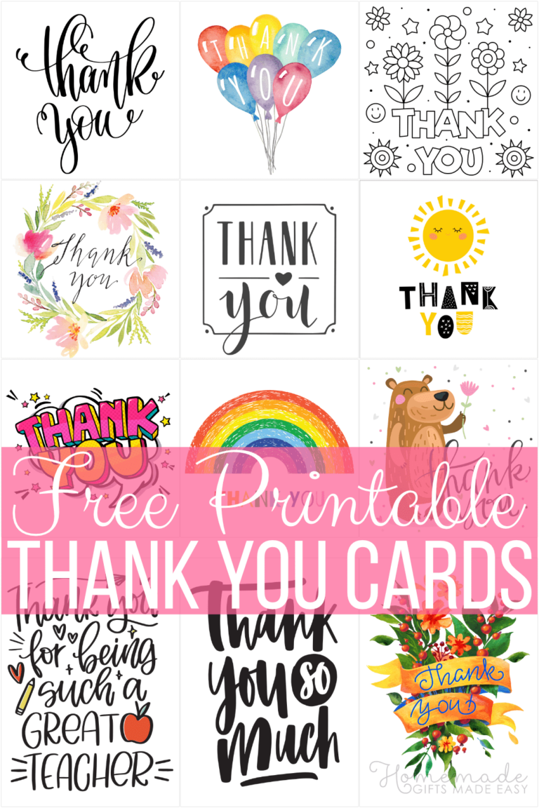 Design Your Gratitude: Printable Thank You Cards