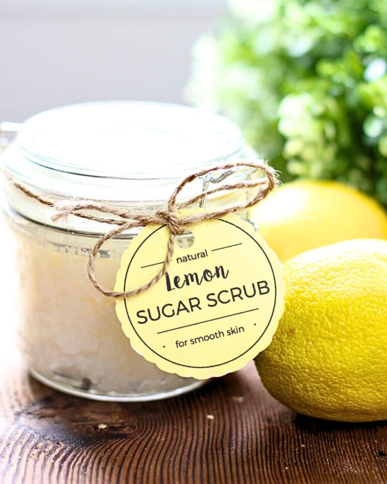 DIY Lemon Sugar Scrub Printable Label: Elevate Your Skincare Routine