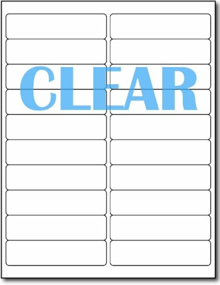 Elevate Your Labeling: Explore the World of Clear Printable Label Sheets