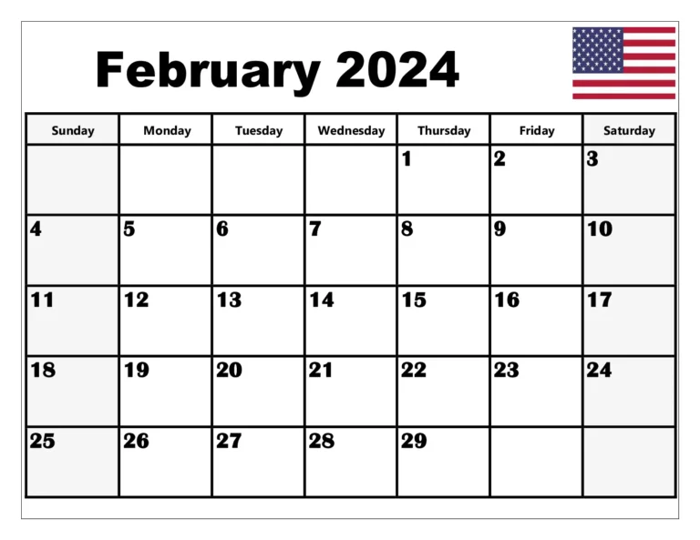February 2024 Calendar Printable: A Guide to Enhanced Productivity and Organization