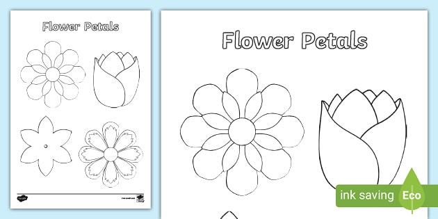 Flower Petal Printable Template: A Versatile Resource for Creativity and Education