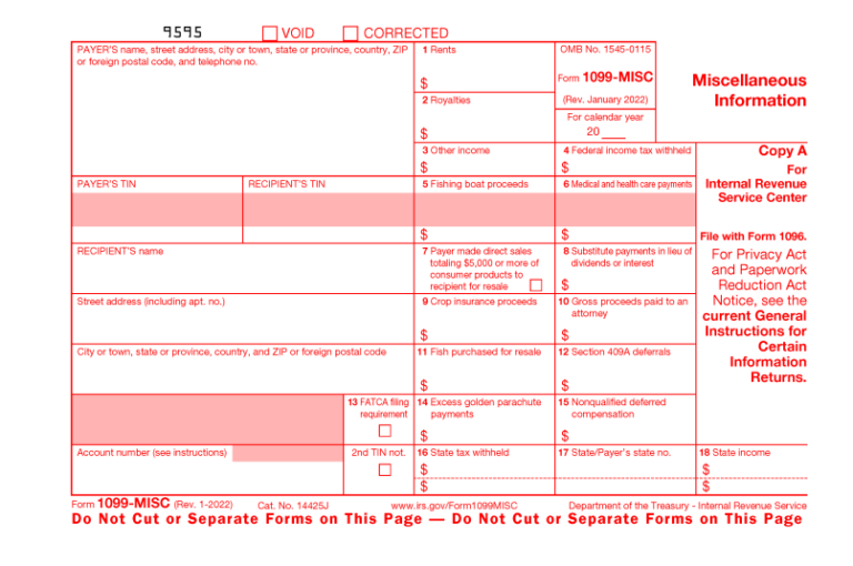 Free 1099 Printable Form: A Comprehensive Guide
