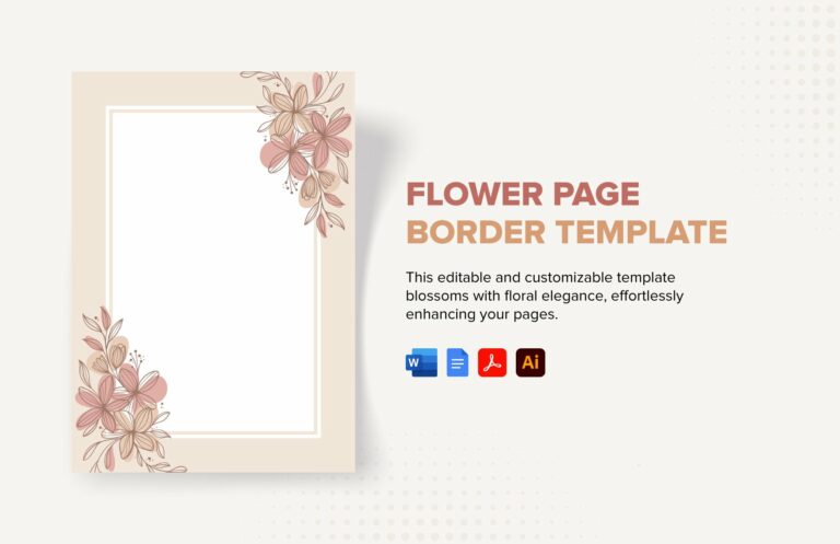 Free Flower Template Printable: Enhance Your Designs with Floral Elegance