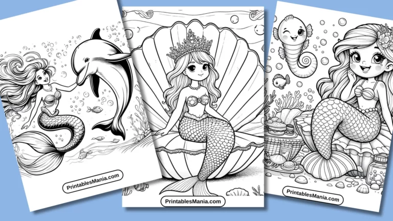 Free Mermaid Coloring Pages Printable: Unleash Creativity and Imagination