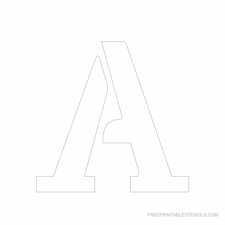 Free Printable 6 Inch Alphabet Letters for Education, Decoration, and More