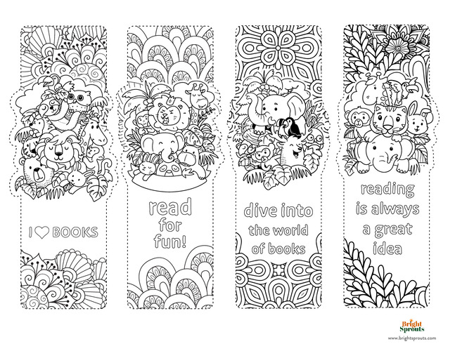 Free Printable Bookmarks To Colour: A Creative and Educational Activity for All Ages