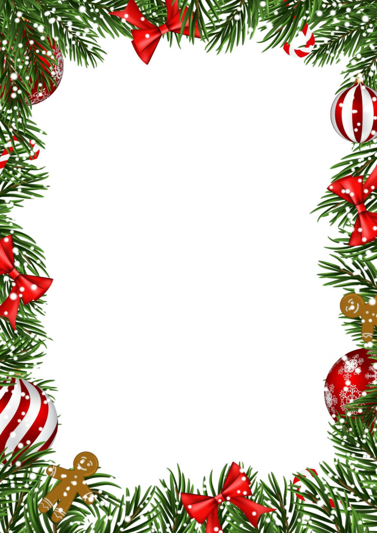 Free Printable Borders For Christmas: Deck Your Designs with Festive Flair