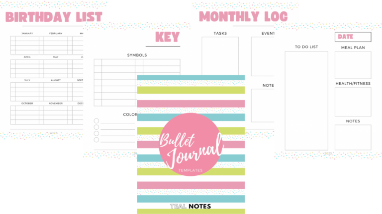 Free Printable Bullet Journal Pages: Unleash Your Productivity