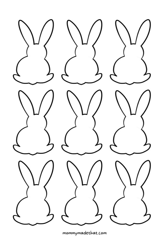 Free Printable Bunny Outline Printable: Your Guide to Creating Adorable Bunny Shapes