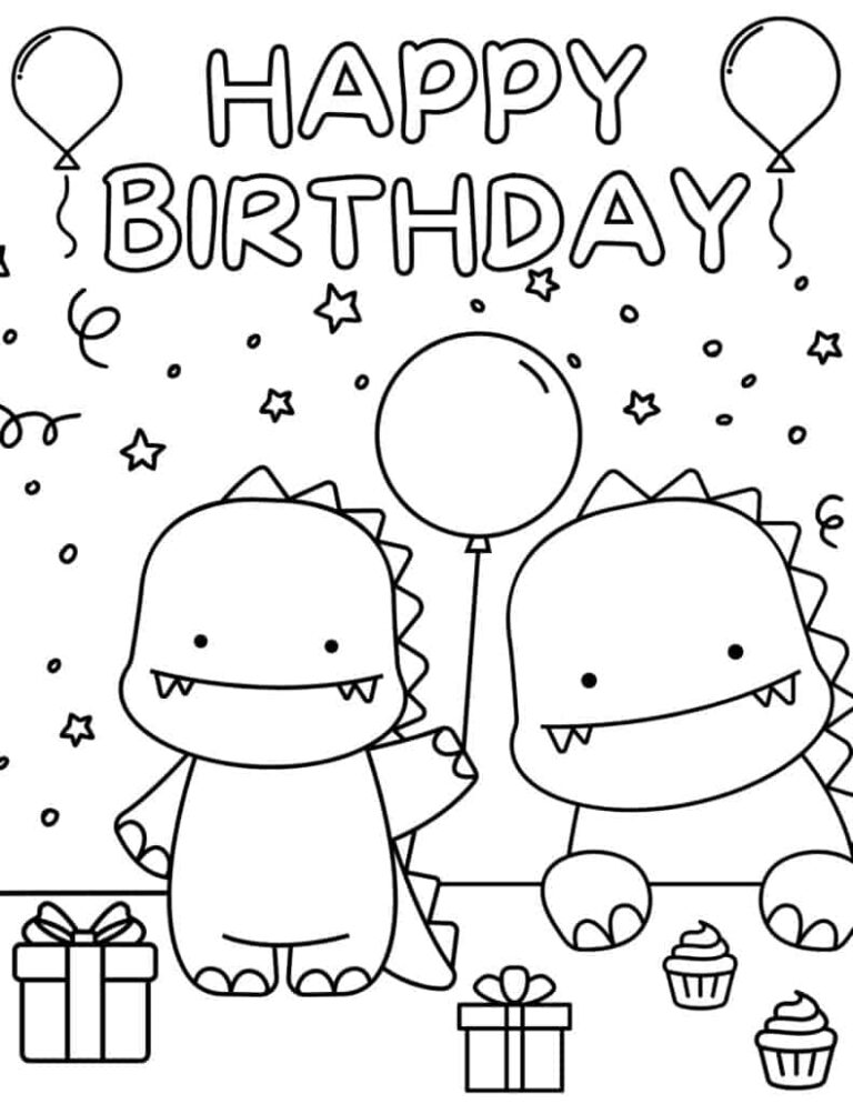 Free Printable Coloring Pages Birthday: A Creative and Educational Delight