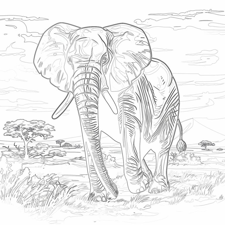 Free Printable Coloring Pages Elephant: Unleash Creativity and Learning