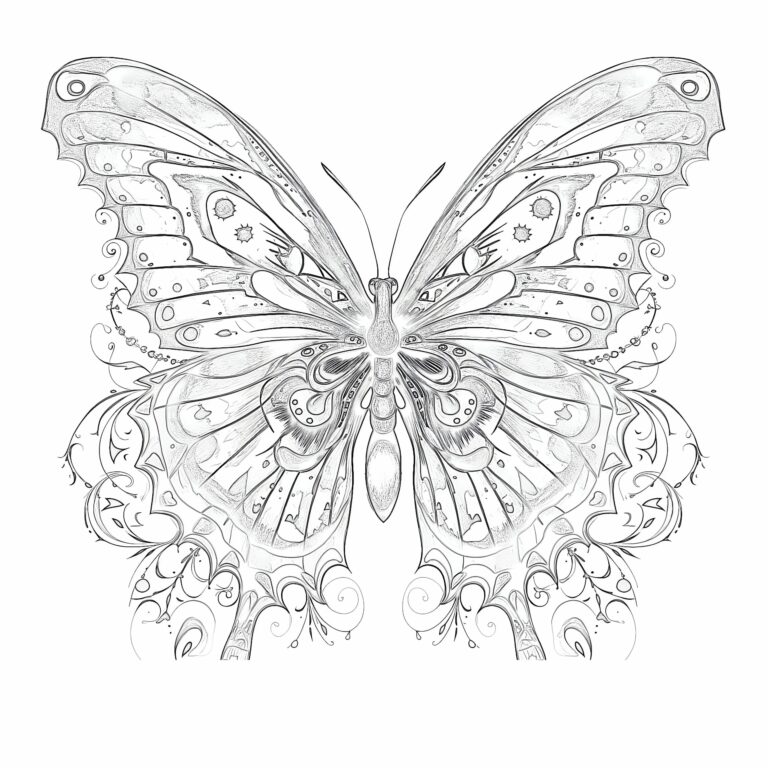 Free Printable Coloring Pages Of Butterflies: A Serene And Educational Escape