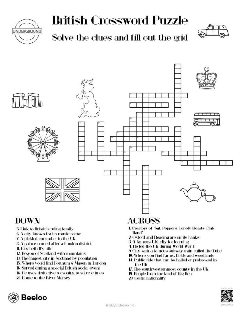 Free Printable Crossword Puzzles UK: A Guide to Solving the Best British Brainteasers