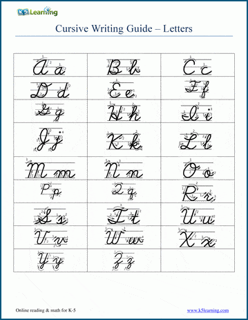 Free Printable Cursive Writing Worksheet: A Comprehensive Guide