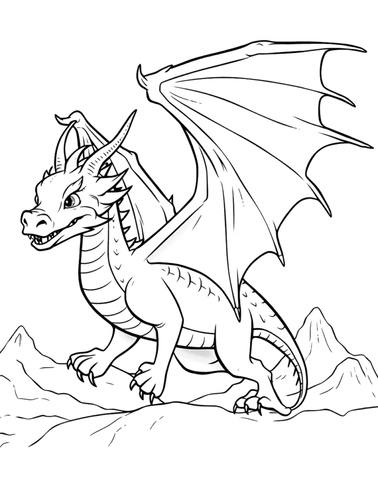 Free Printable Dragon Coloring Pages for Creative Fun