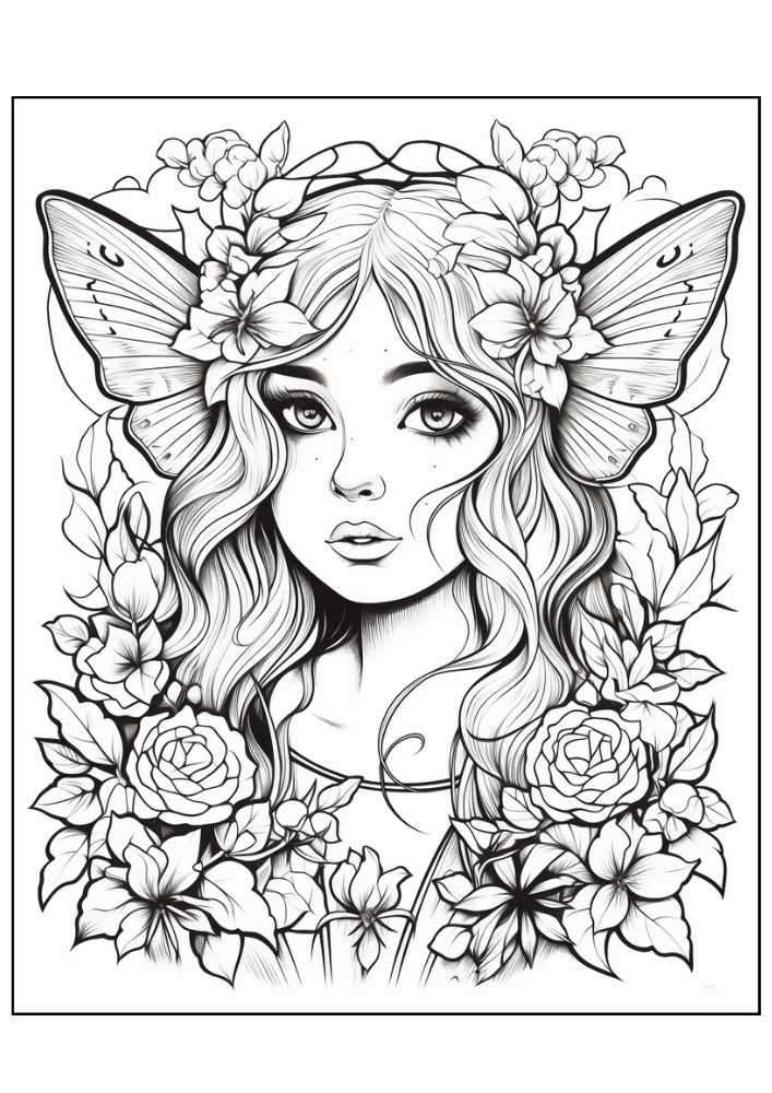 Free Printable Fairy Coloring Pages For Adults: Escape Into a World of Enchantment