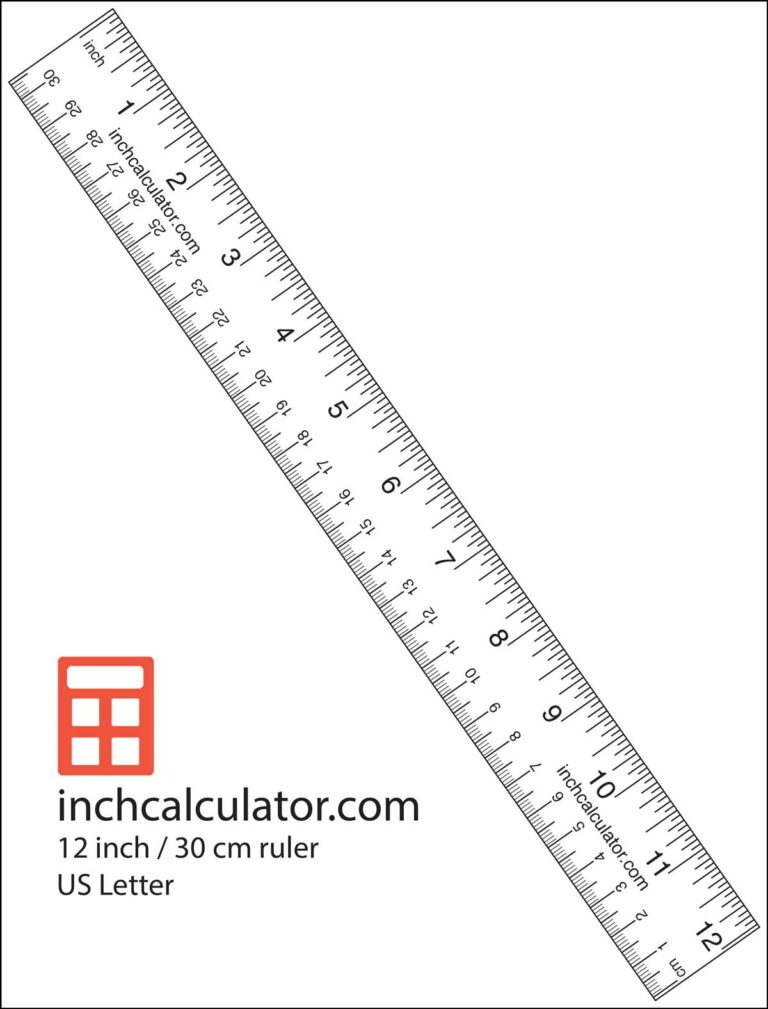 Free Printable Inch Rulers: A Comprehensive Guide