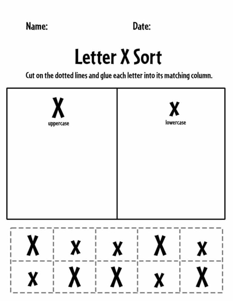 Free Printable Letter X Worksheets for Enhanced Learning