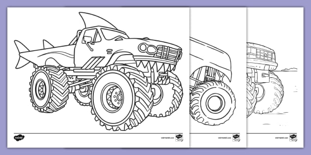 Free Printable Monster Truck Coloring Pages for Kids of All Ages