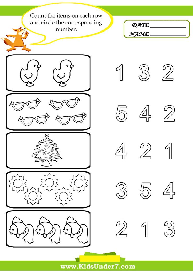 Free Printable Preschool Number Worksheets for Early Learning