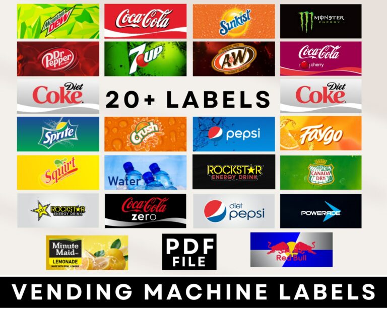 Free Printable Vending Machine Label Template: Enhance Your Sales and Customer Experience