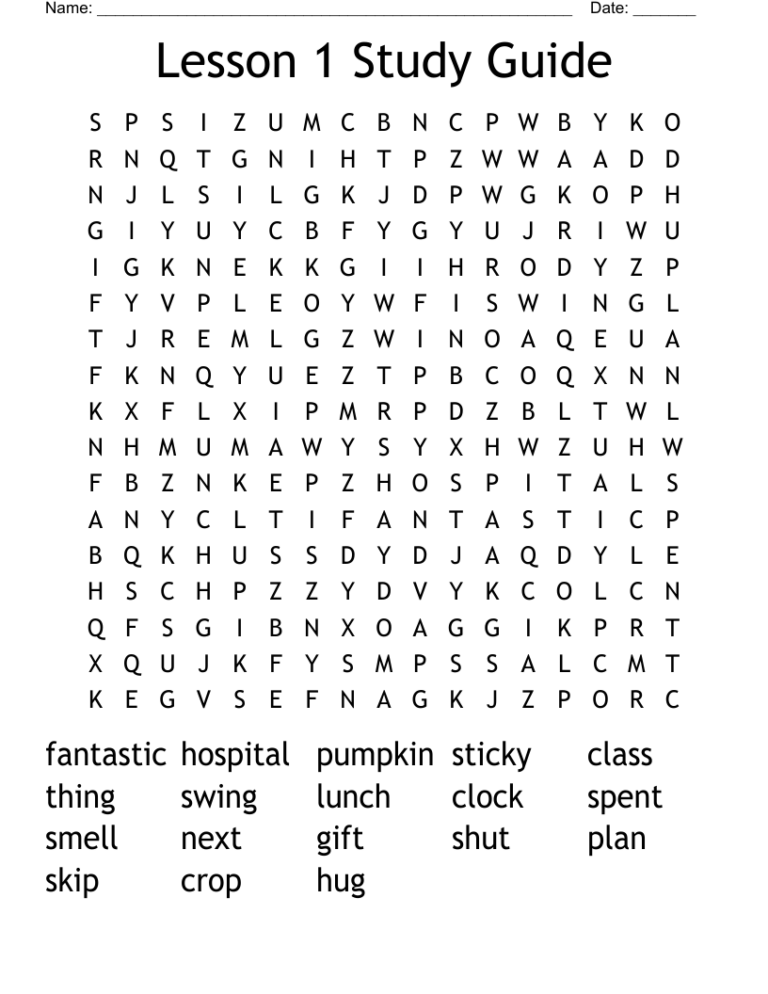 Free Printable Word Search: A Comprehensive Guide